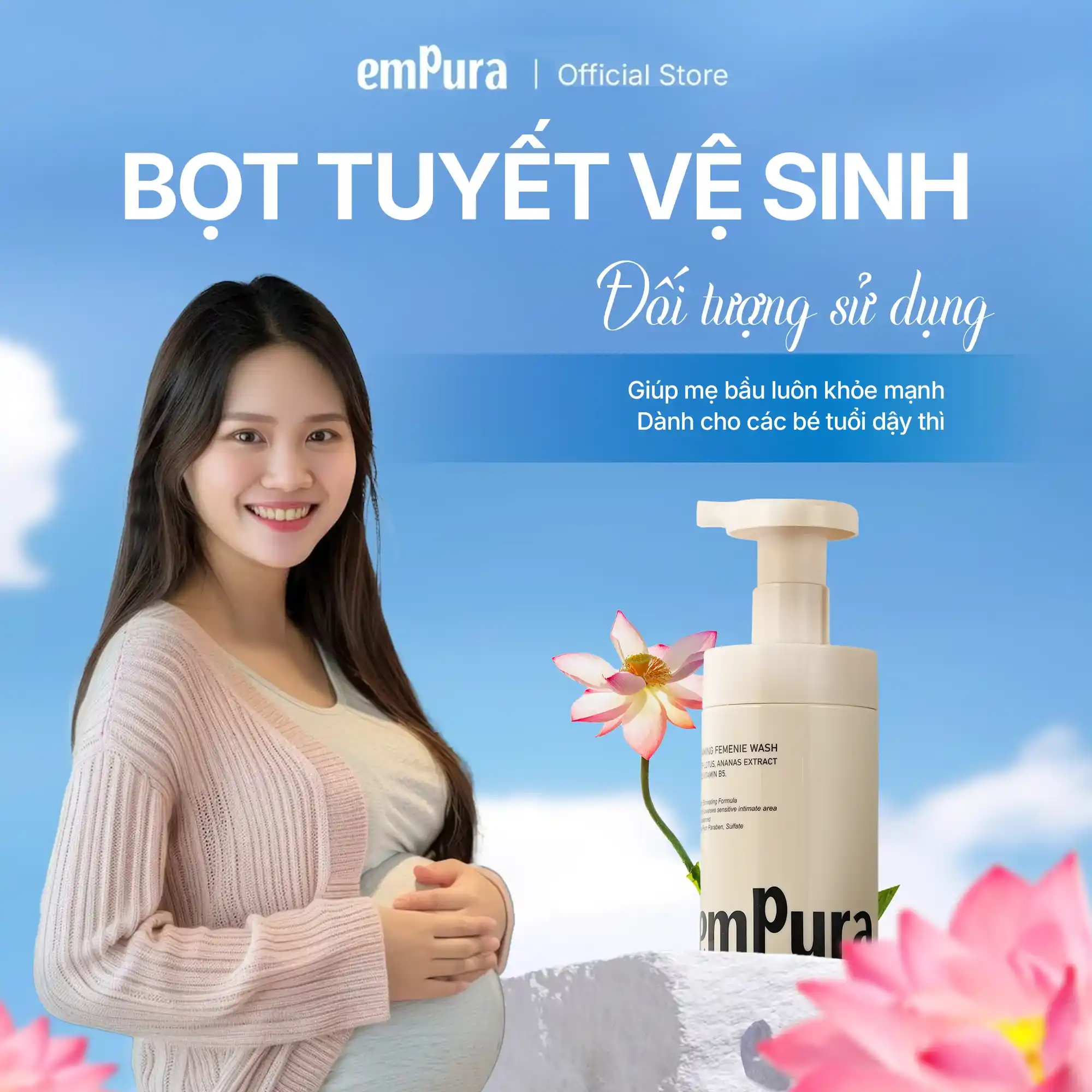 Dung dịch Vệ Sinh Dưỡng Ẩm 200ml EMPURA - ảnh phụ 1