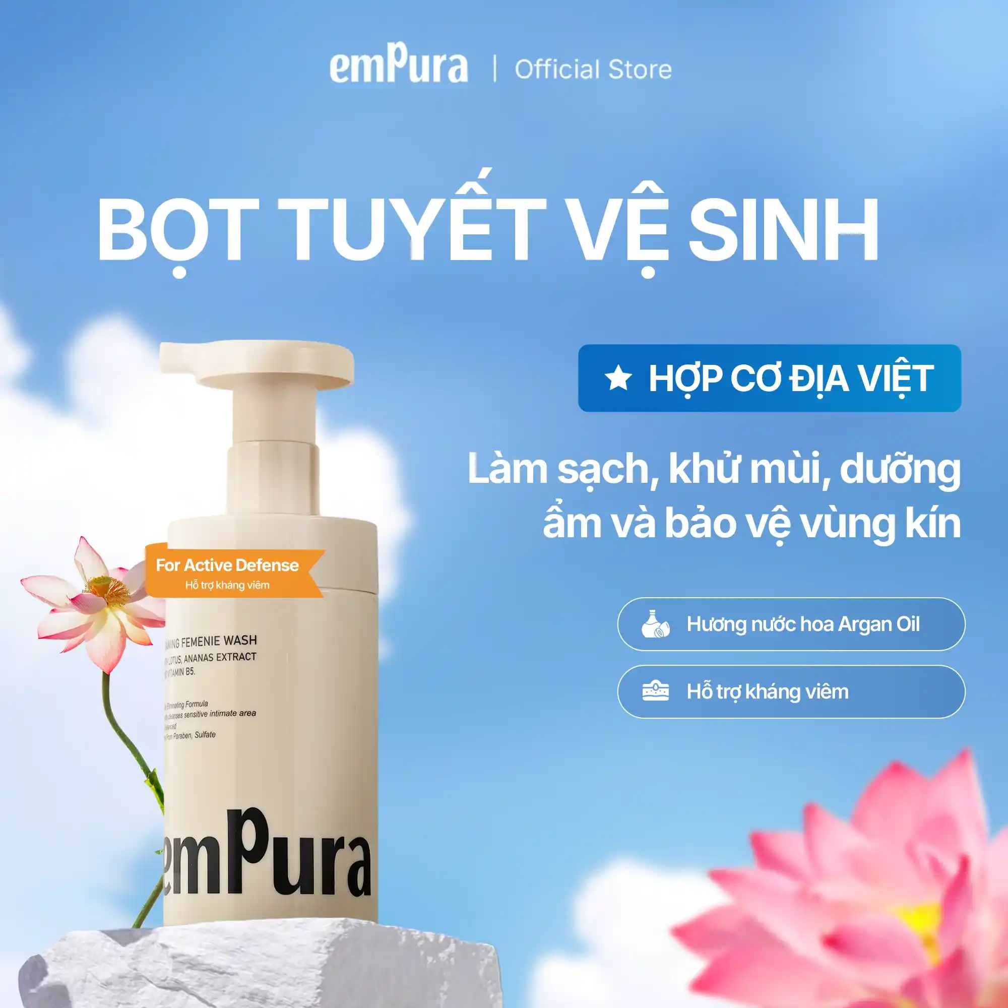 Dung dịch Vệ Sinh Dưỡng Ẩm 200ml EMPURA - ảnh phụ 5