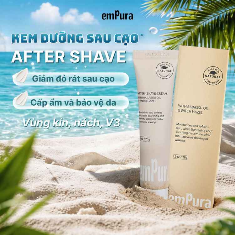 Kem dưỡng sau cạo/wax lông vùng kín empura